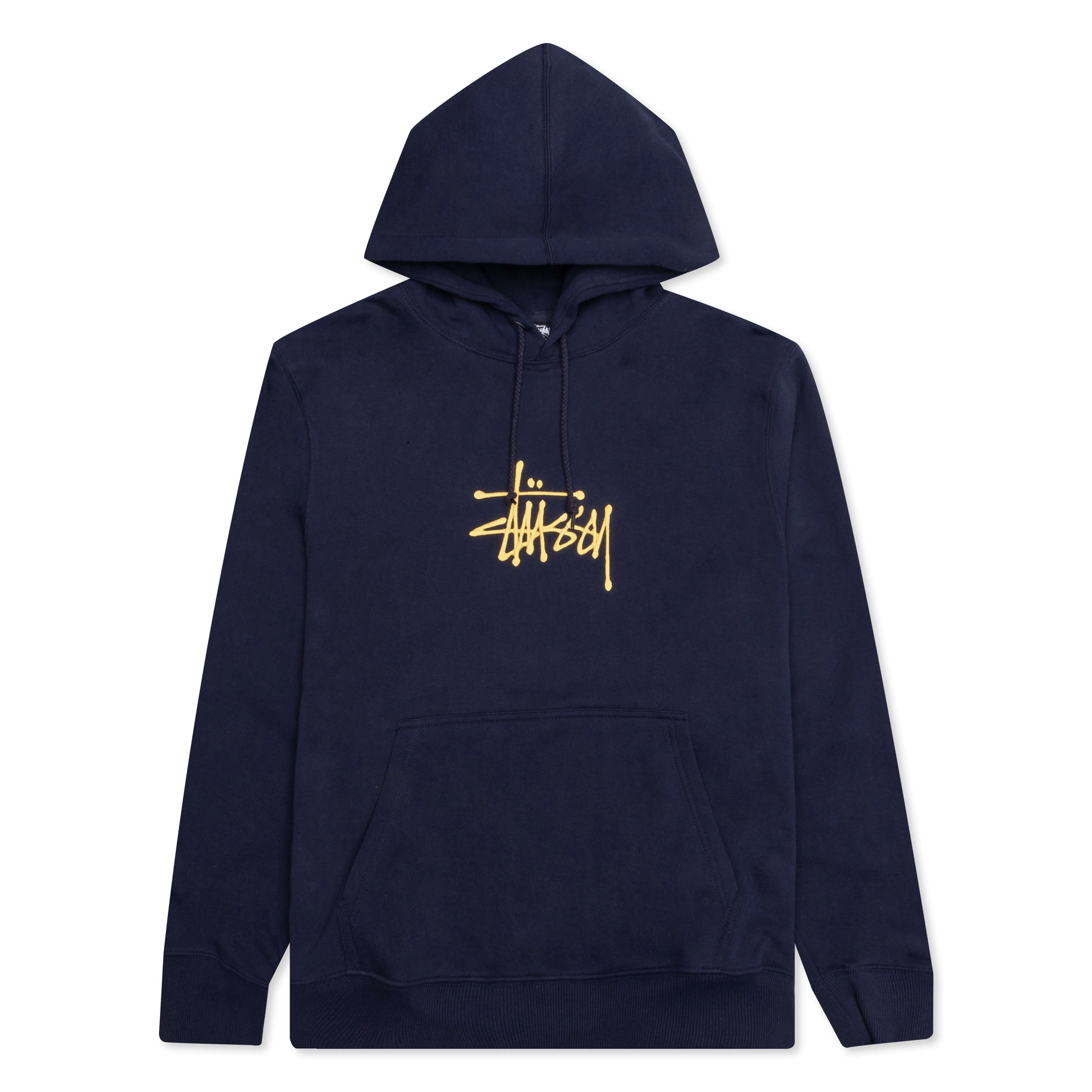 Basic Applique Hoodie - Navy - necksoother