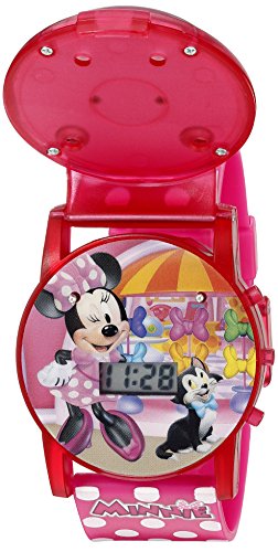 Accutime Disney Minnie Mouse Boutique LCD Pop Musical Watch (Model: MBT3714SR). Pink - necksoother