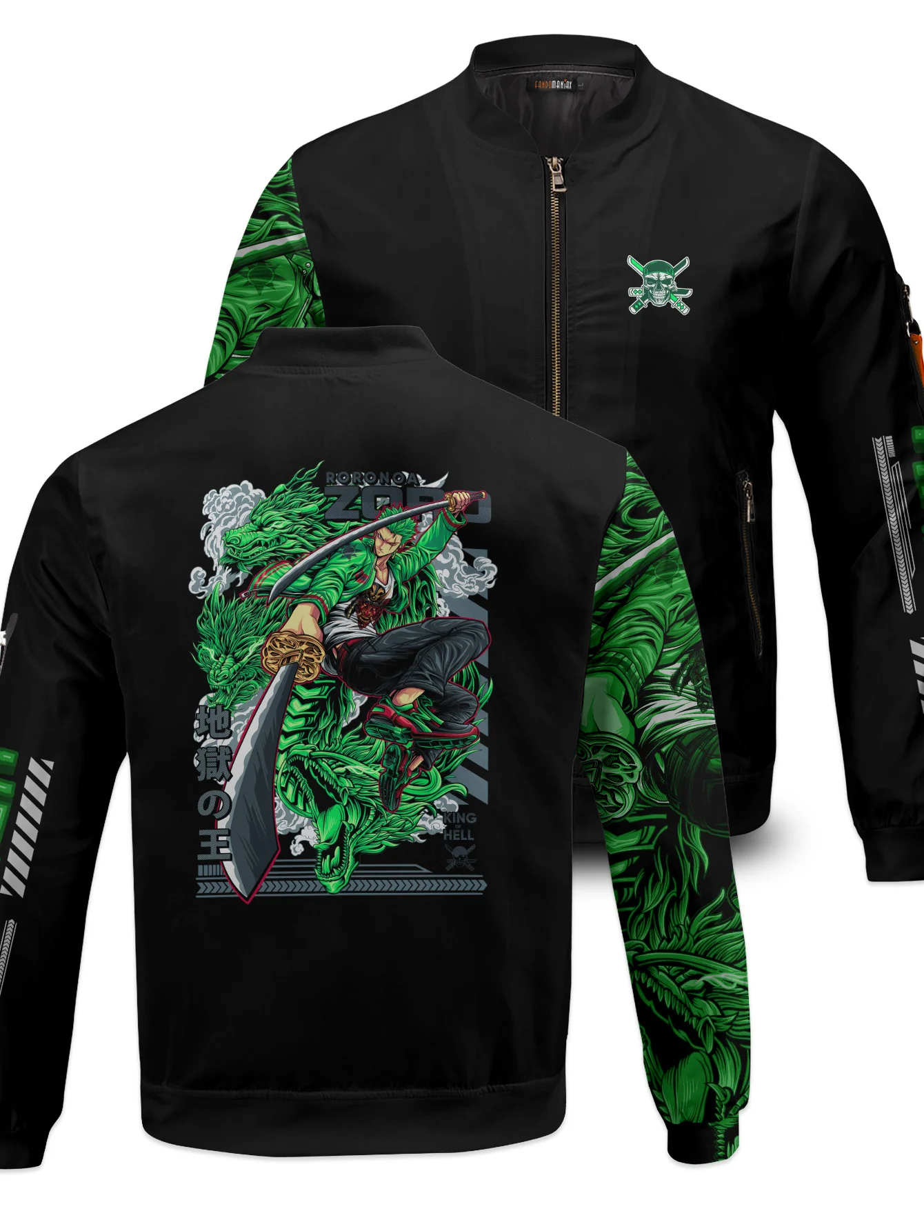 Nitoryu Zoro Urban Bomber Jacket - necksoother