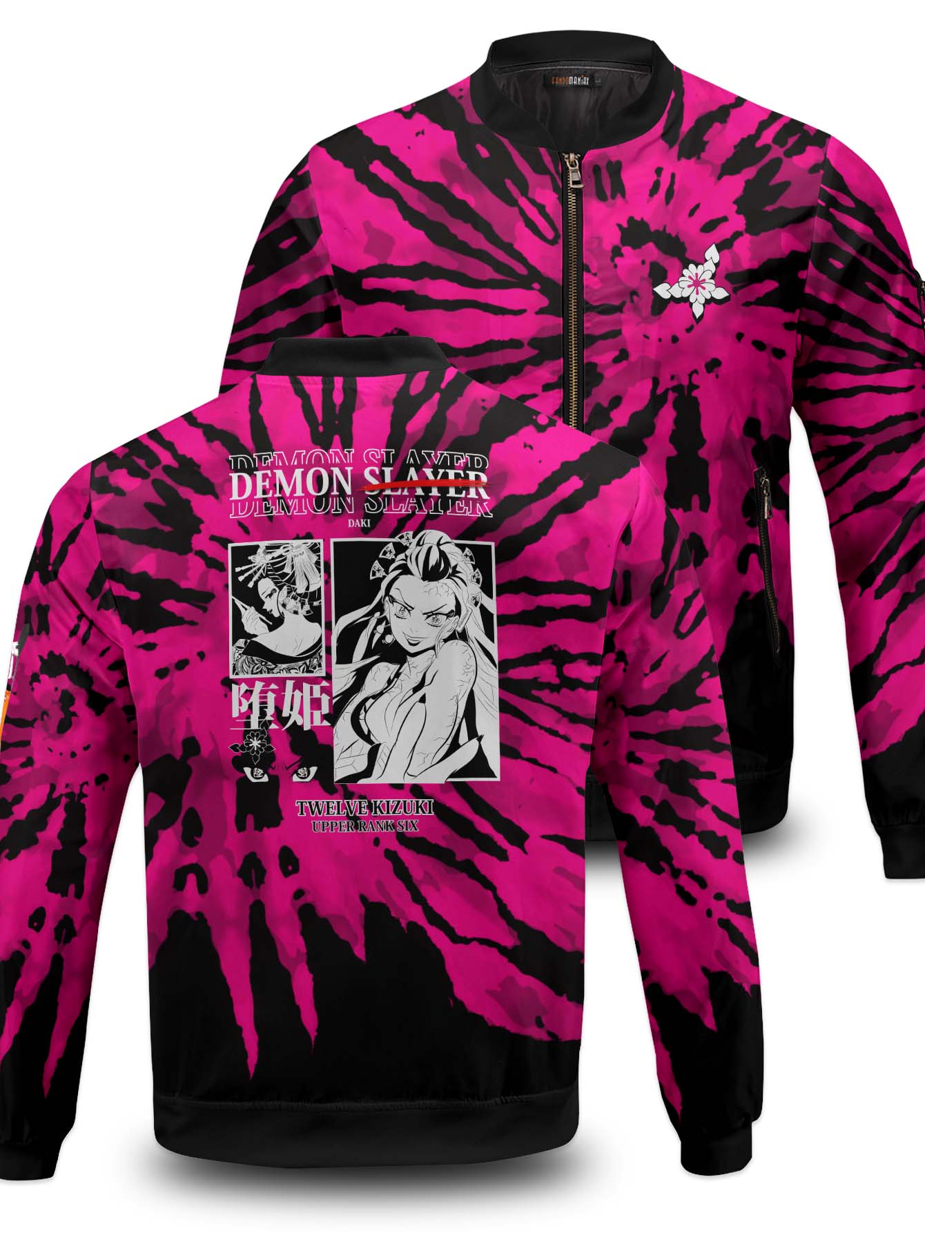 Daki Tie Dye Bomber Jacket - necksoother