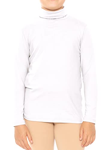 STRETCH IS COMFORT Girl's Oh So Soft Long Sleeve Turtleneck | Youth Size 2-16 - necksoother