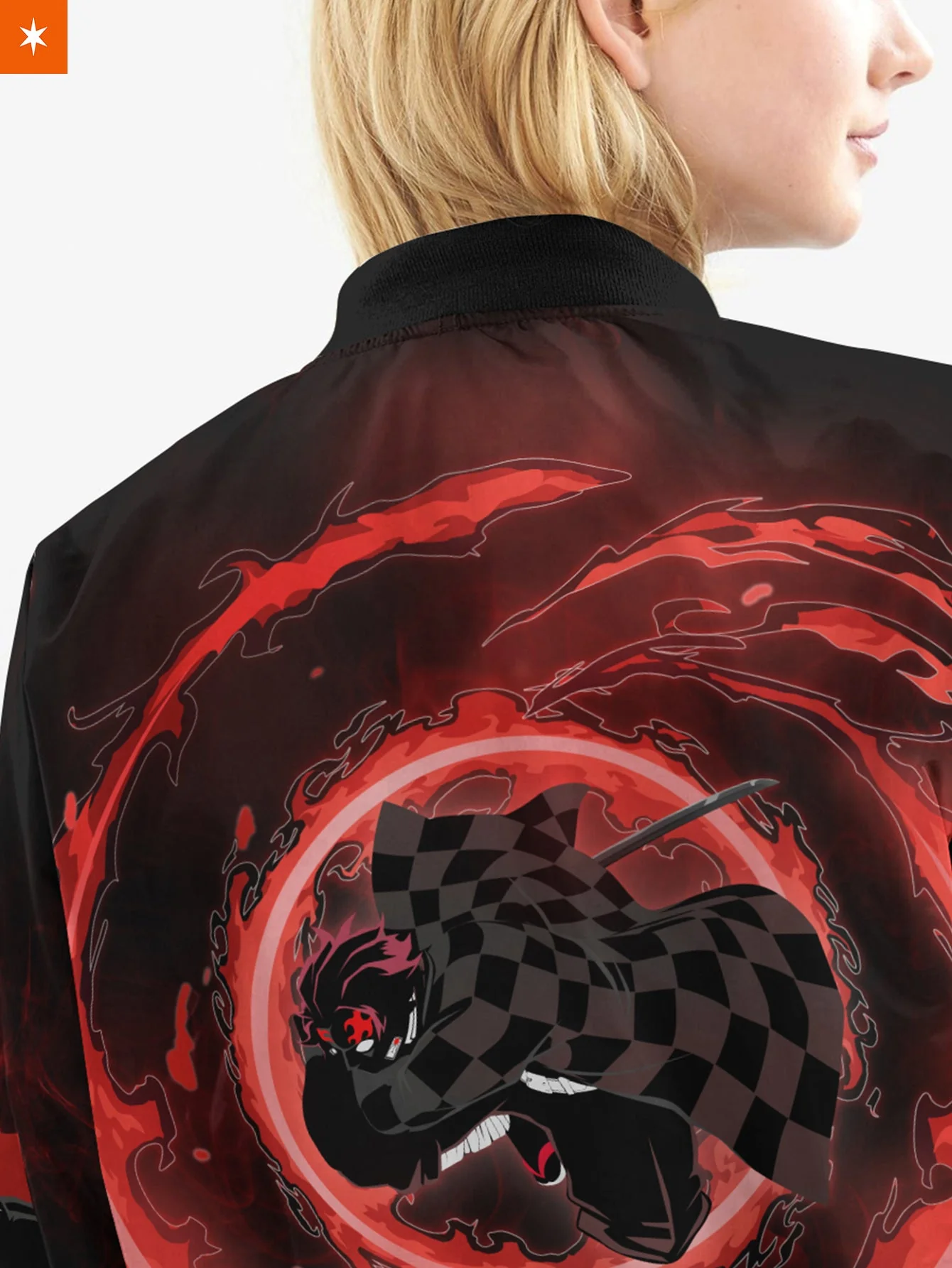 Red Tanjiro Bomber Jacket - necksoother