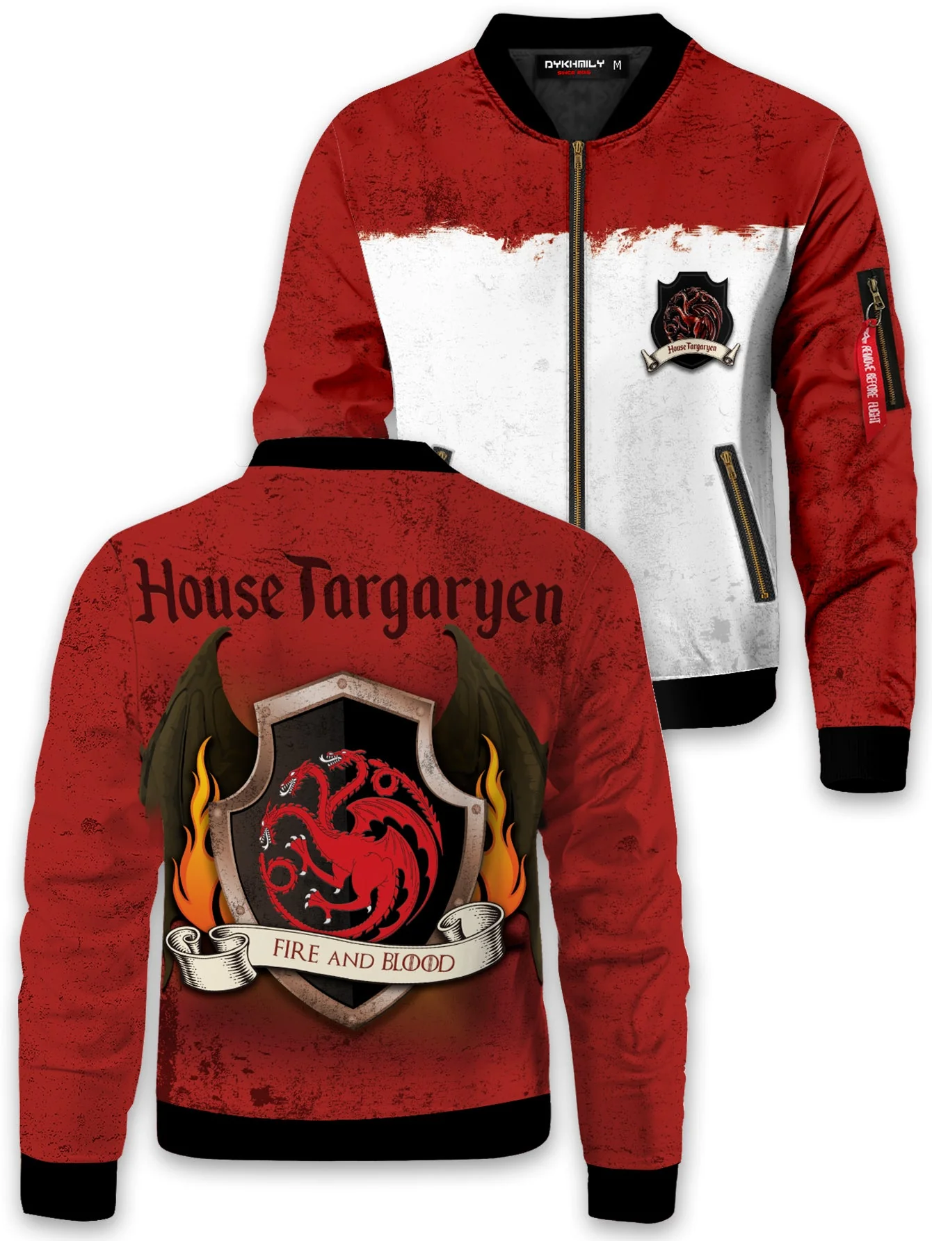 Team Targaryen Bomber Jacket - necksoother