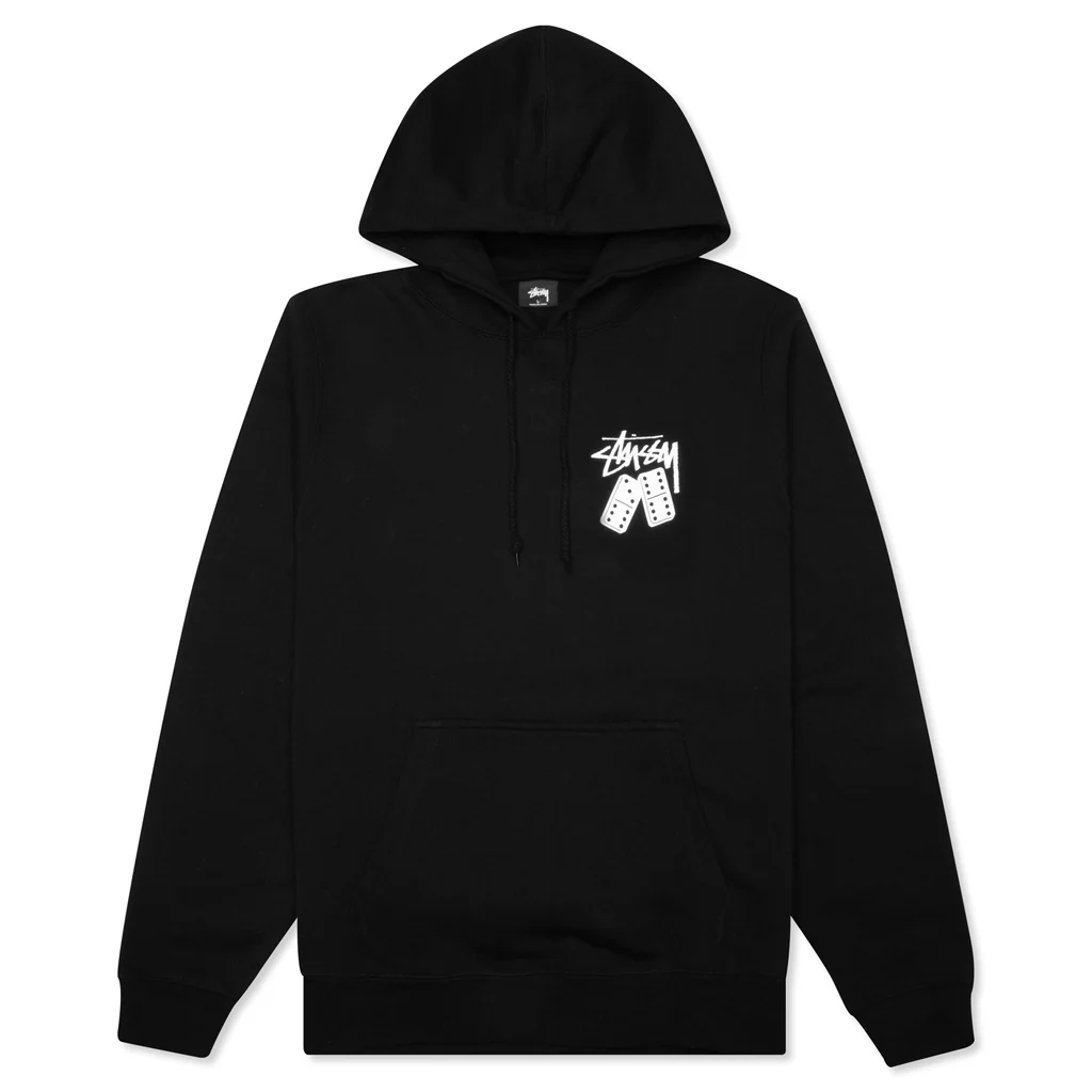 Dominoes Hoodie - Black - necksoother