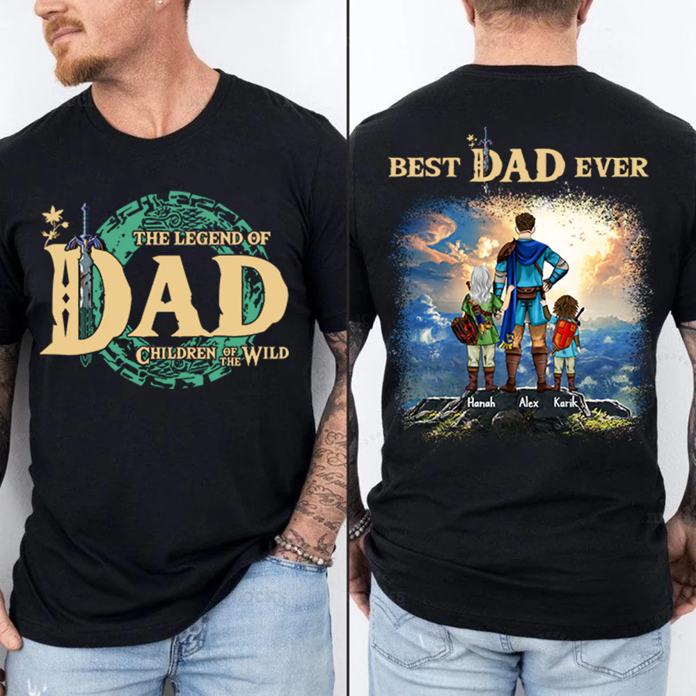 Personalized The Legend Of Dad Zelda Dad Shirt - Father's Day & Birthday Gift For Father - necksoother