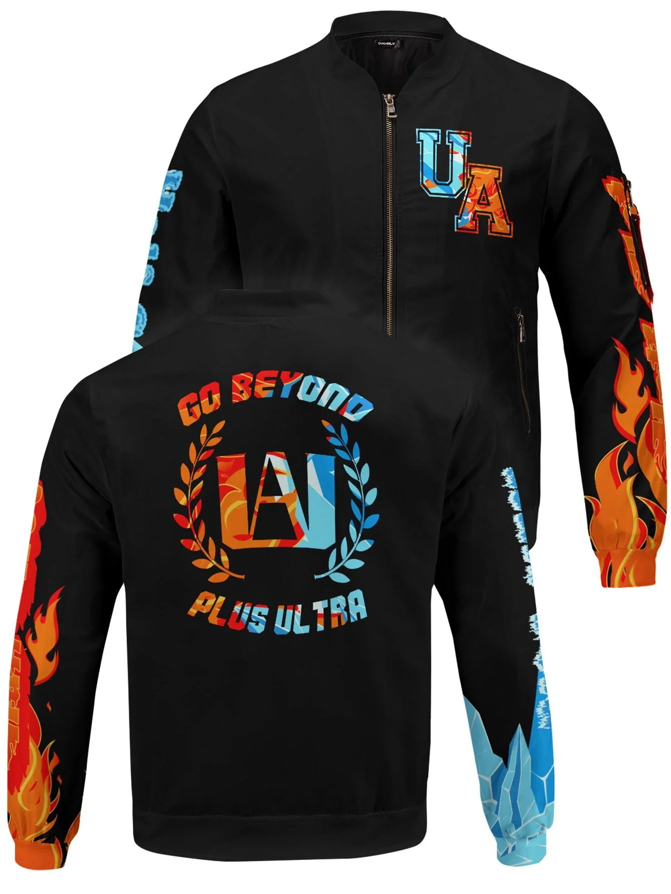 Shoto Fire Ice Bomber Jacket - necksoother
