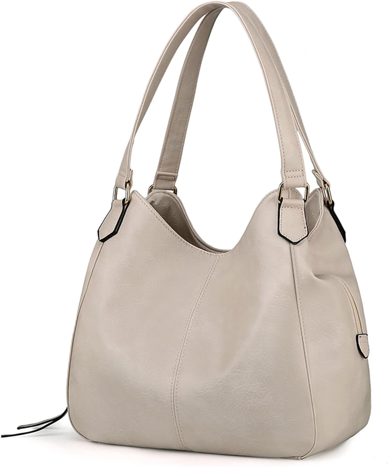 DOURR Women's Multi-pocket Shoulder Bag Fashion Vegan Leather Handbag Tote Purse - necksoother