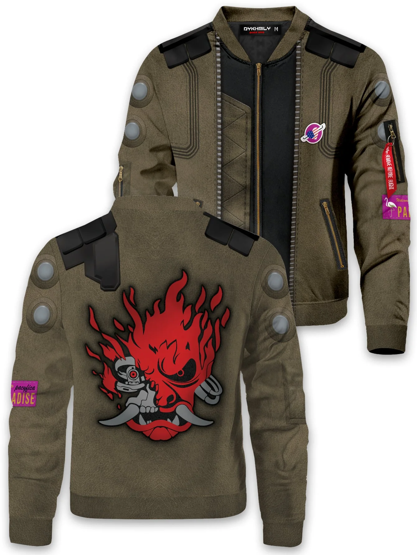 Cyberpunk Bomber Jacket - necksoother