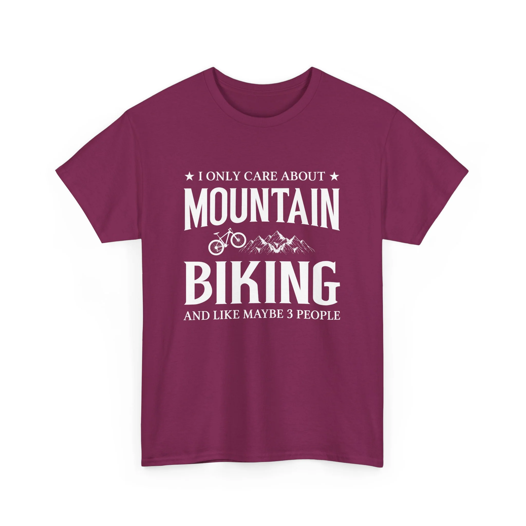 Mountain Biking Heavy Cotton Tee - necksoother