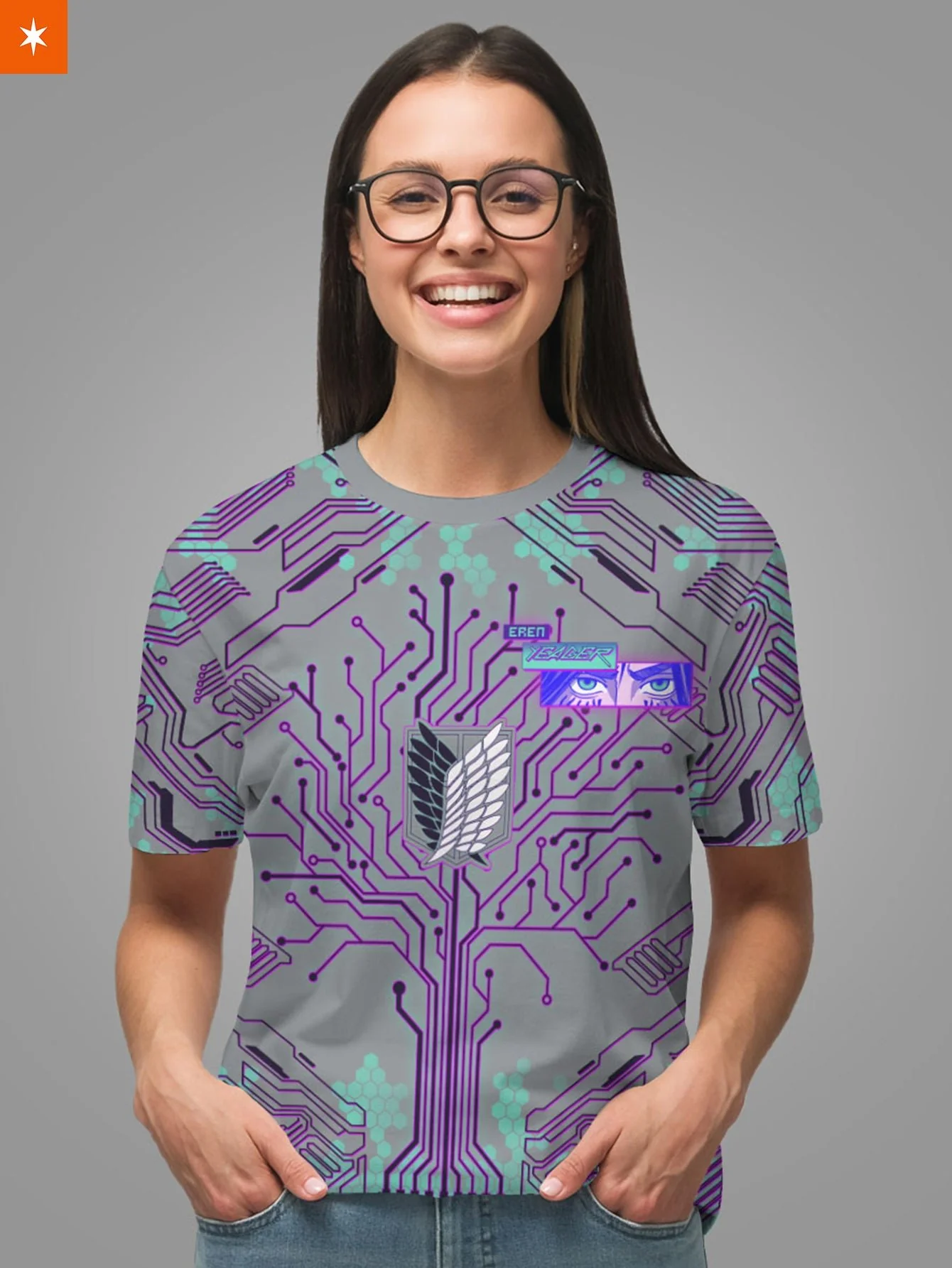 Eren Cyber Unisex T-Shirt - necksoother