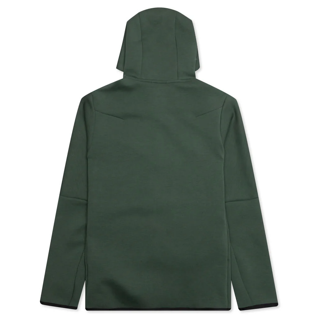 Sportswear Tech Fleece Full Zip Up Hoodie - Galactic Jade/Light Liquid Lime - necksoother