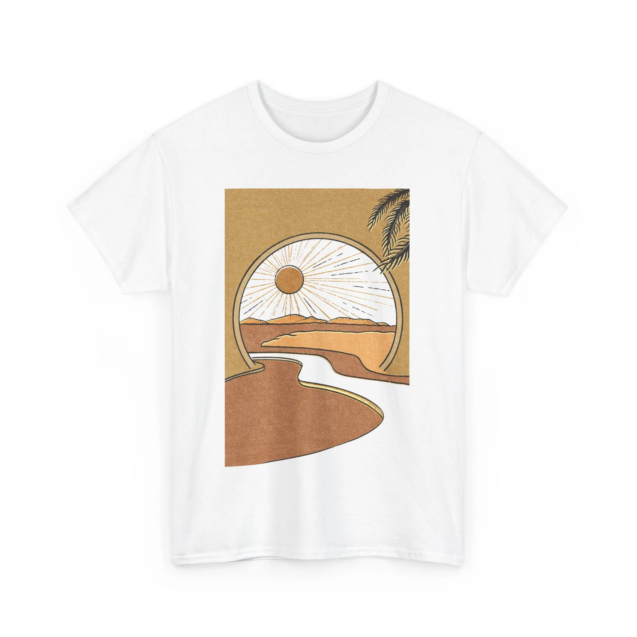 Sunset Heavy Cotton Tee - necksoother