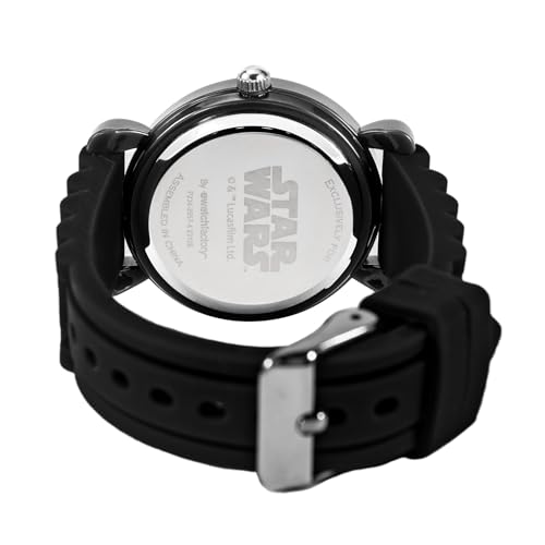 STAR WARS Kids' Plastic Time Teacher Watch. Analog Quartz Silicone Strap Watch - necksoother