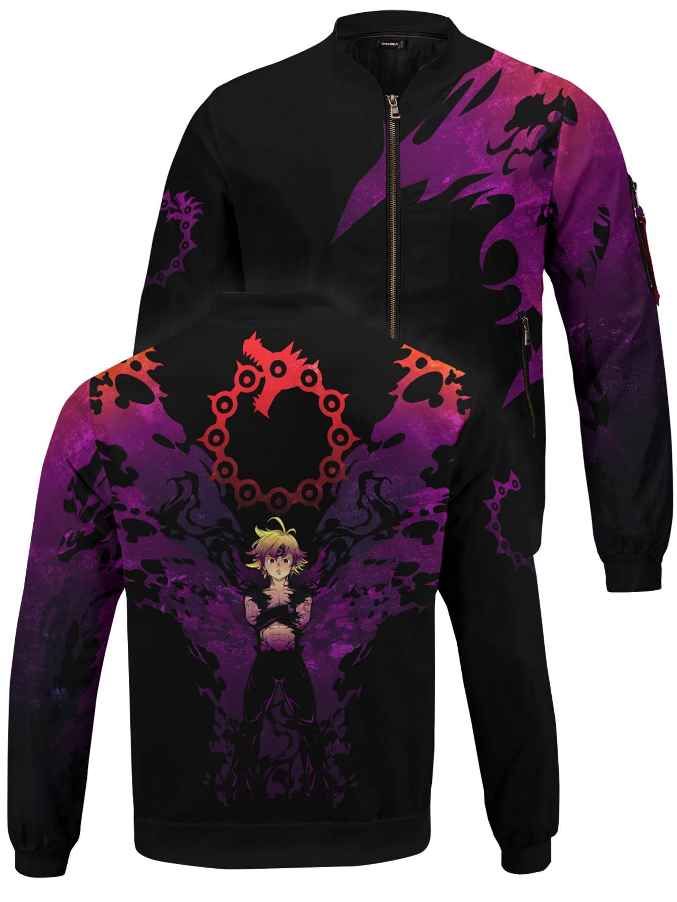 Meliodas Demon Bomber Jacket - necksoother
