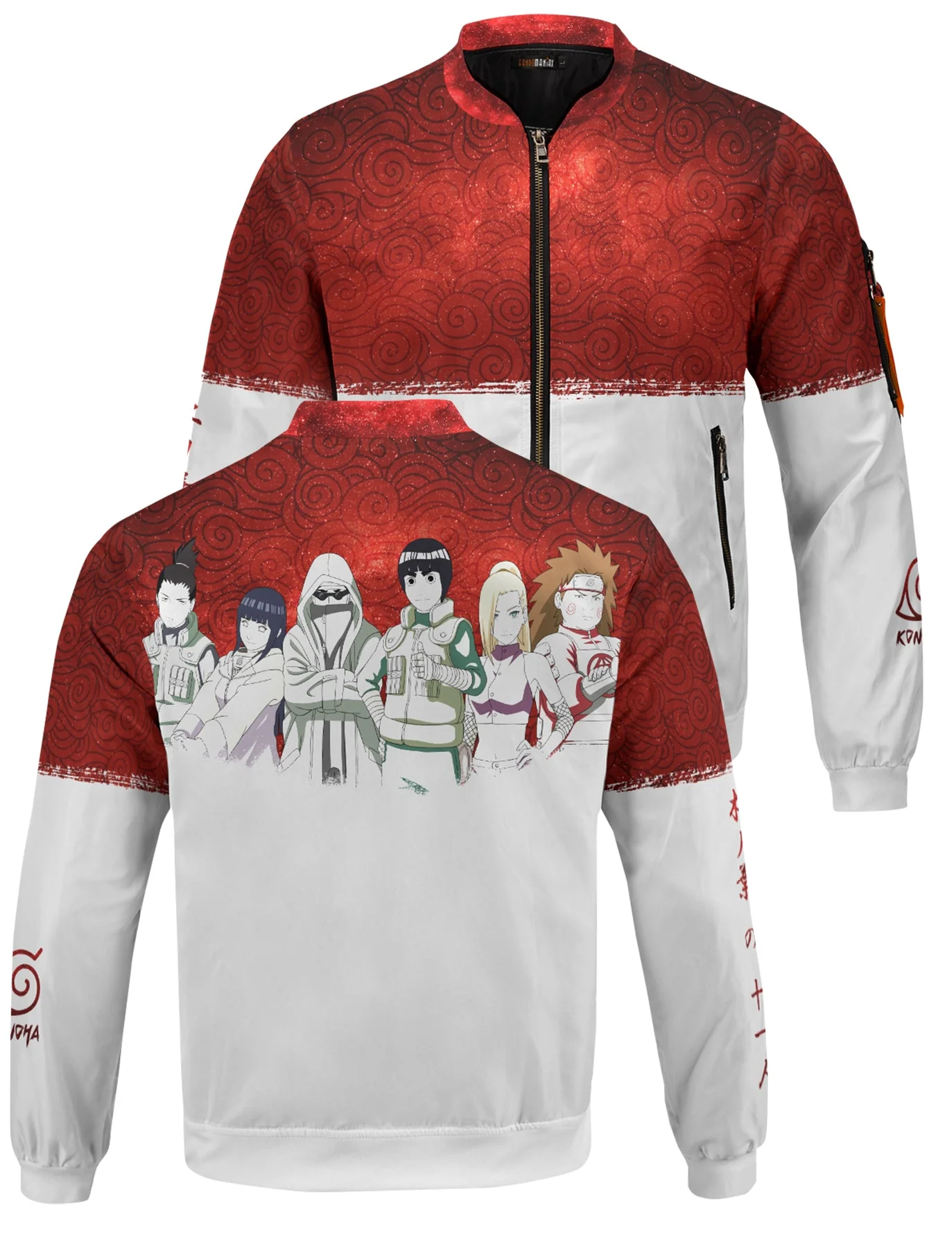 Konoha Squad Bomber Jacket - necksoother