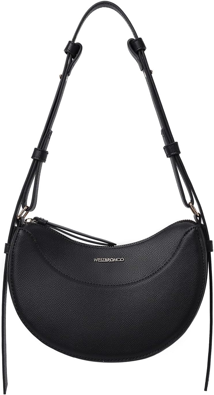 WESTBRONCO Crescent Shoulder Bags for Women Leather Crossbody Bag Designer Shoulder Handbags Purse Hobo bag - necksoother