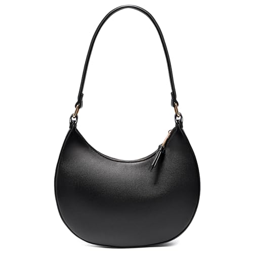 Marvolia Small Shoulder Bag for Women - Vegan Leather Cute Handbags Trendy Purse Clutch Hobo Bag with Zipper Closure - necksoother