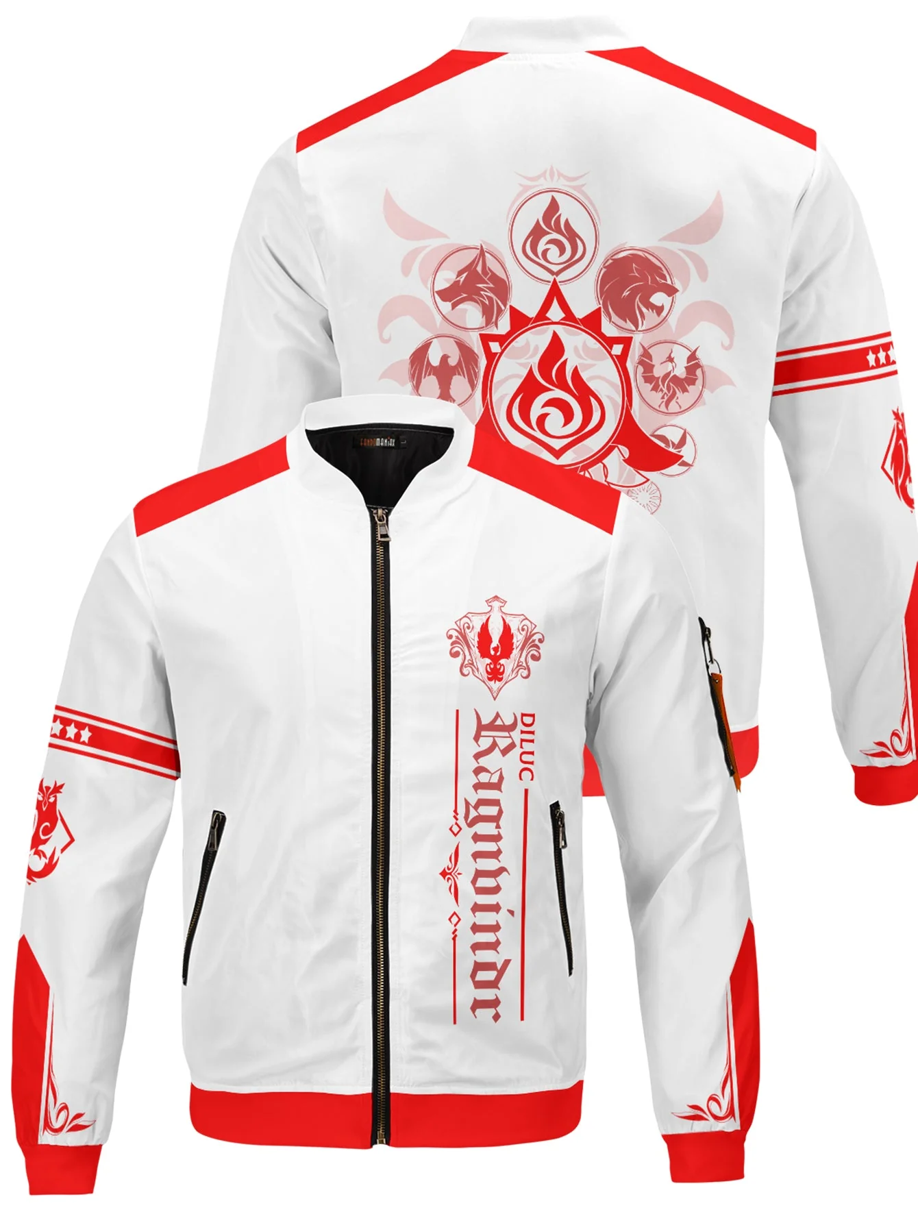 GI Diluc Bomber Jacket - necksoother