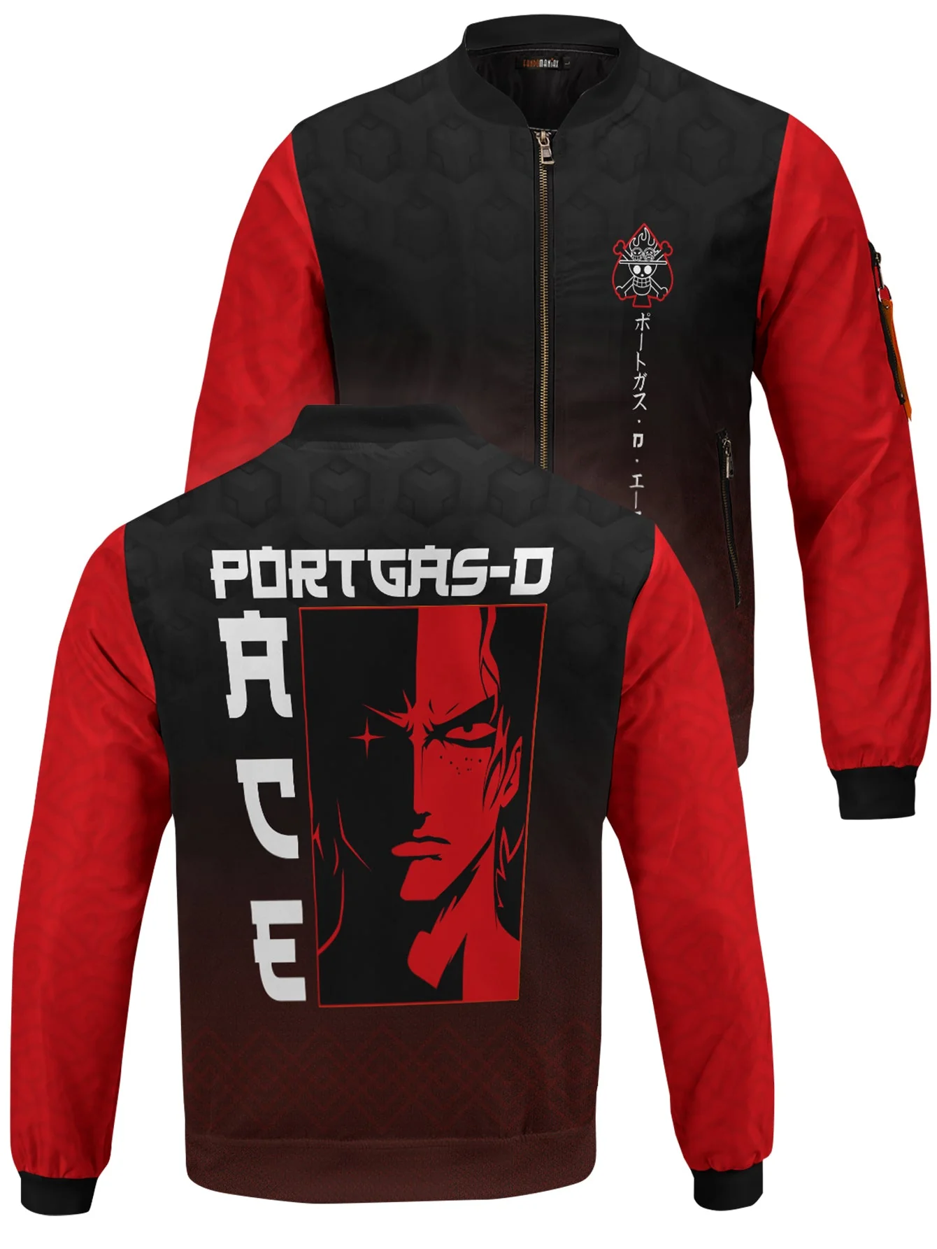 OP Grim Fire Fist Bomber Jacket - necksoother