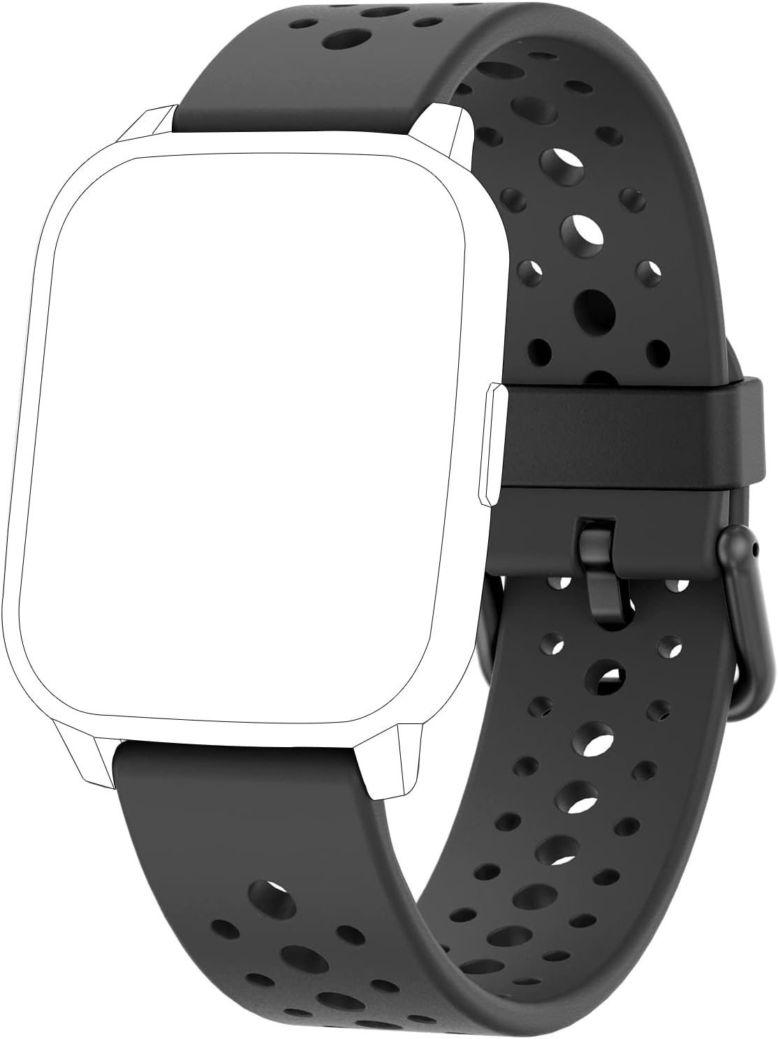 Soft Silicone Smart Watch Replacement Strap 20mm for Boys Girls For kids Watch - necksoother