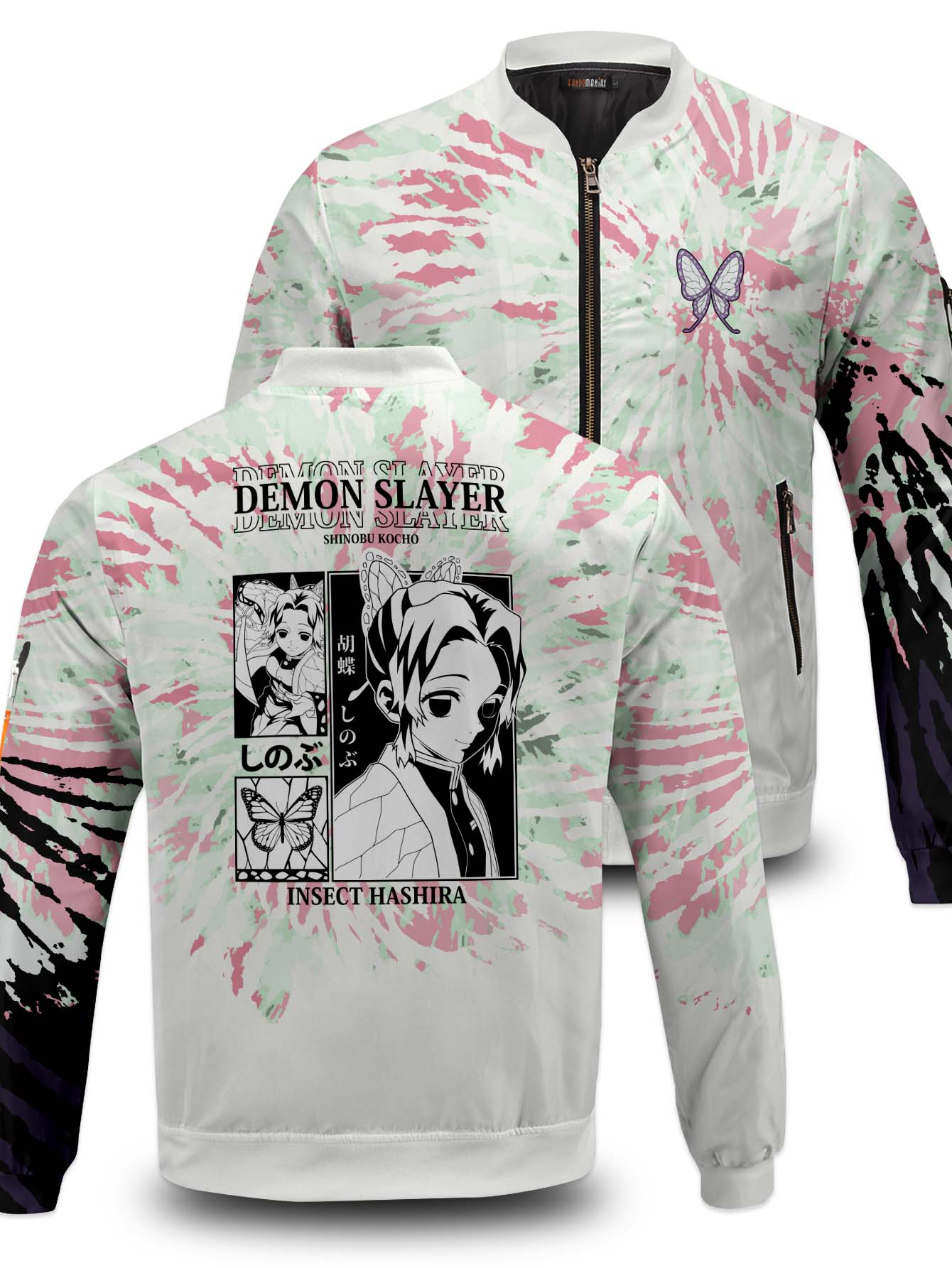 Tie Dye Shinobu Bomber Jacket - necksoother