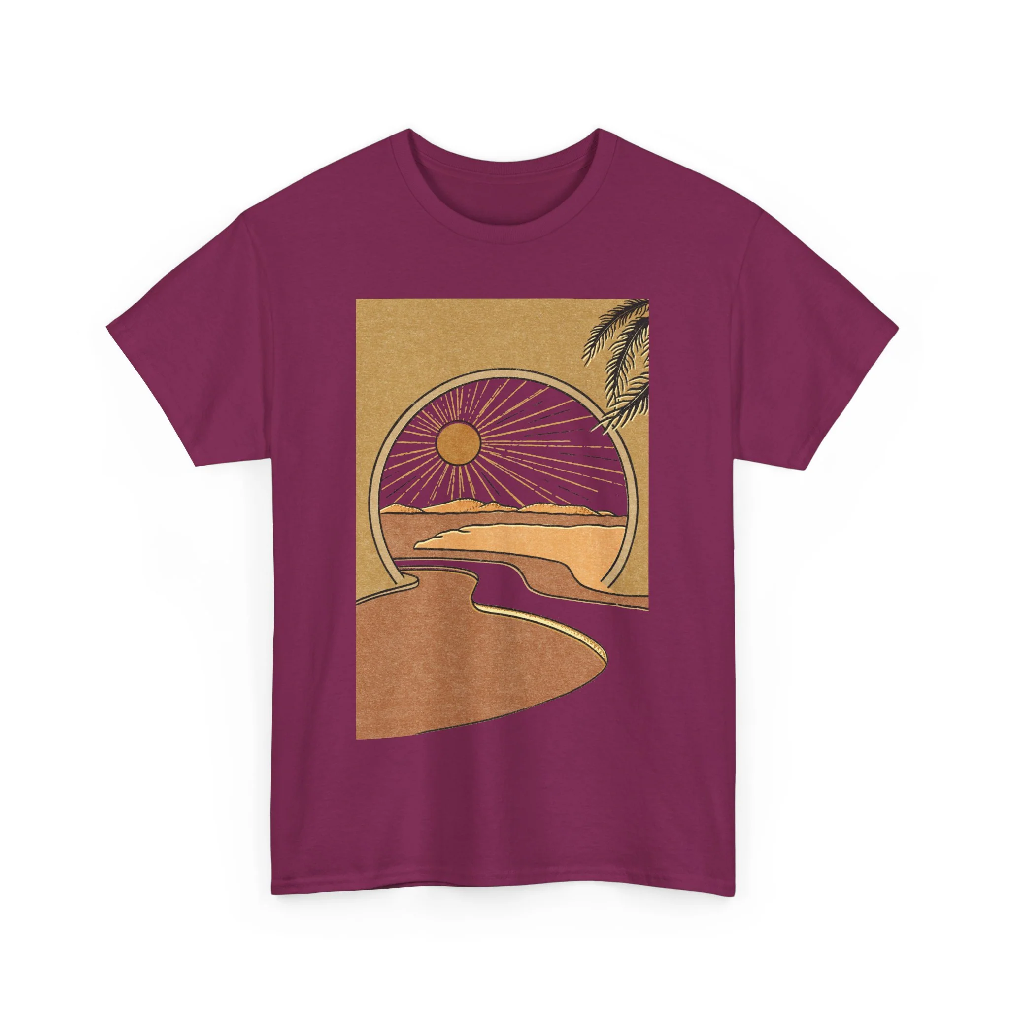 Sunset Heavy Cotton Tee - necksoother