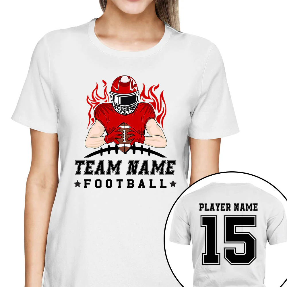 Personalized American Football Team Shirt American Football Son With Name And Number Shirt - necksoother