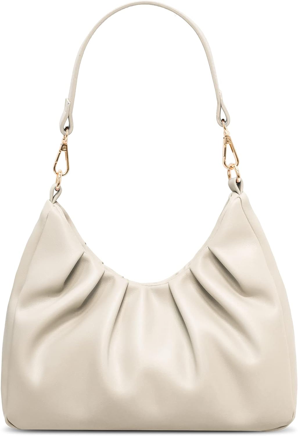 LIVACASA Shoulder Bags for Women. Cute Soft Small Clutch Purses.PU Leather Hobo Crossbody Tote Dumpling Bags with Pockets - necksoother