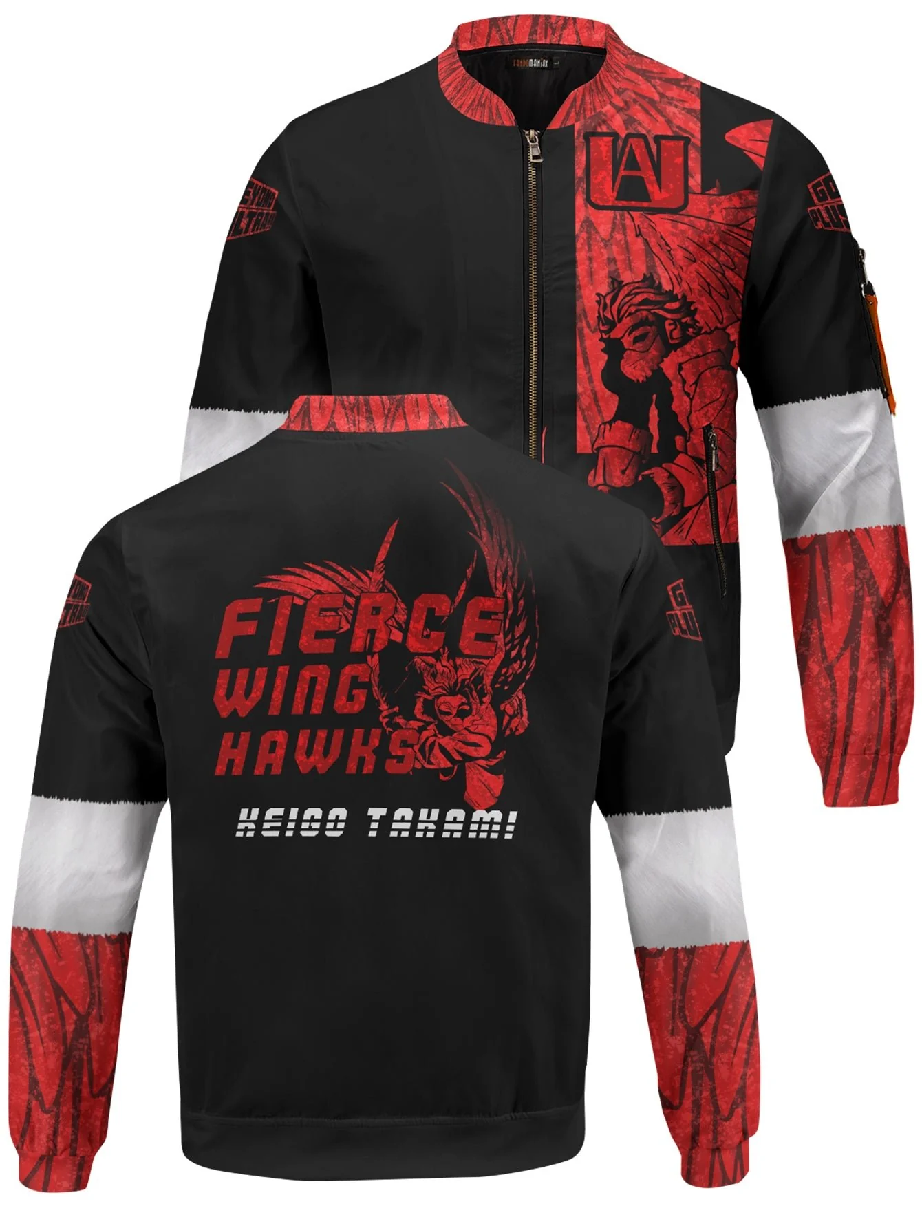 Keigo Takami Hawks Bomber Jacket - necksoother