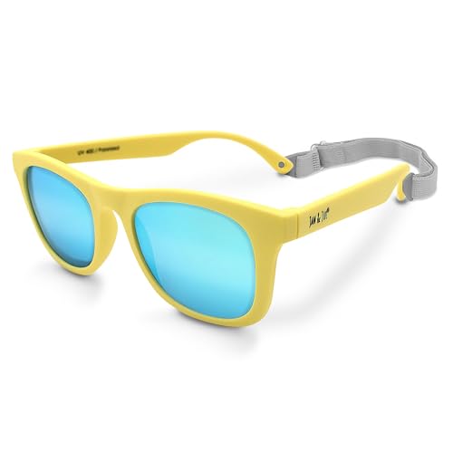 JAN & JUL Baby Toddler Kids' Flexible UV-400 Polarized Sun-glasses with Strap for Girls Boys - necksoother