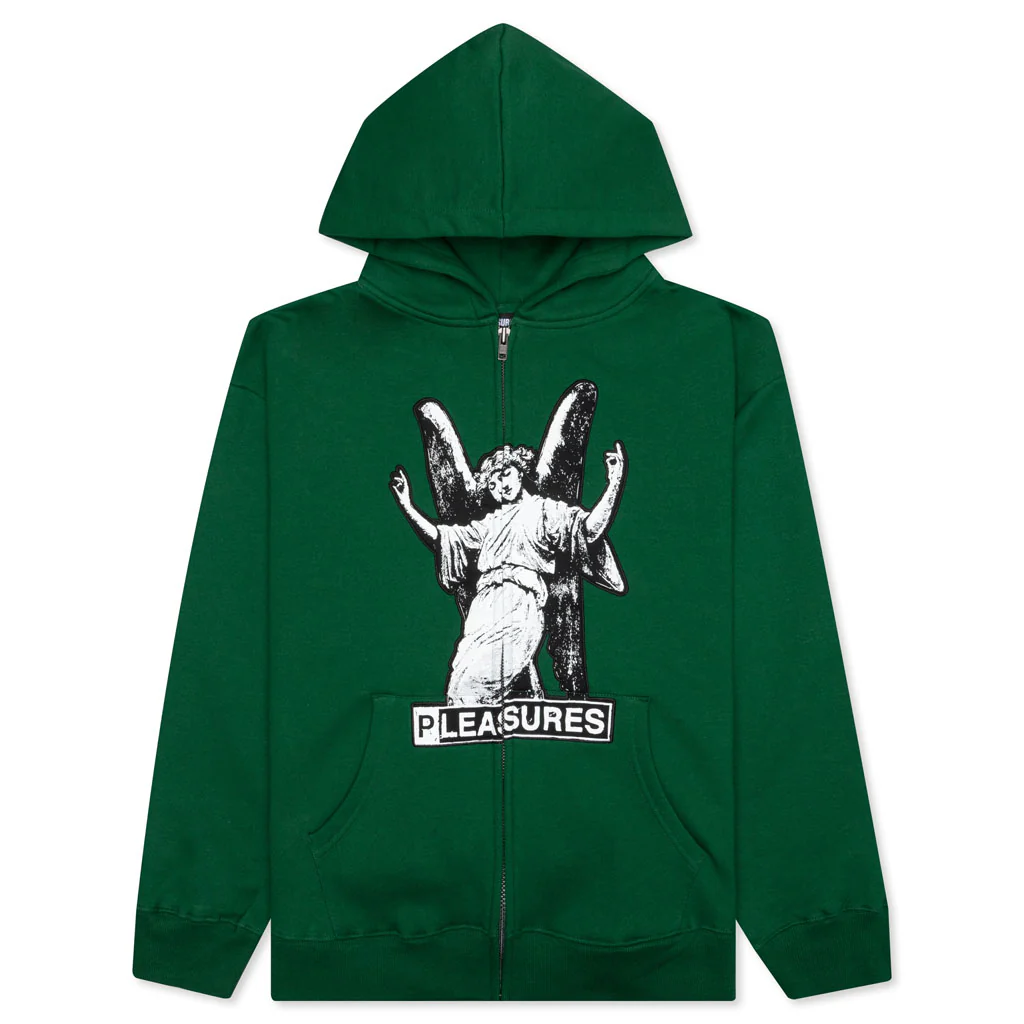 Fetish Zip Hoodie - Green - necksoother