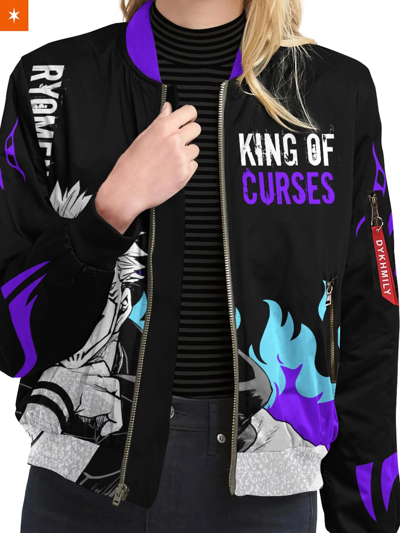 King of Curses Bomber Jacket - necksoother
