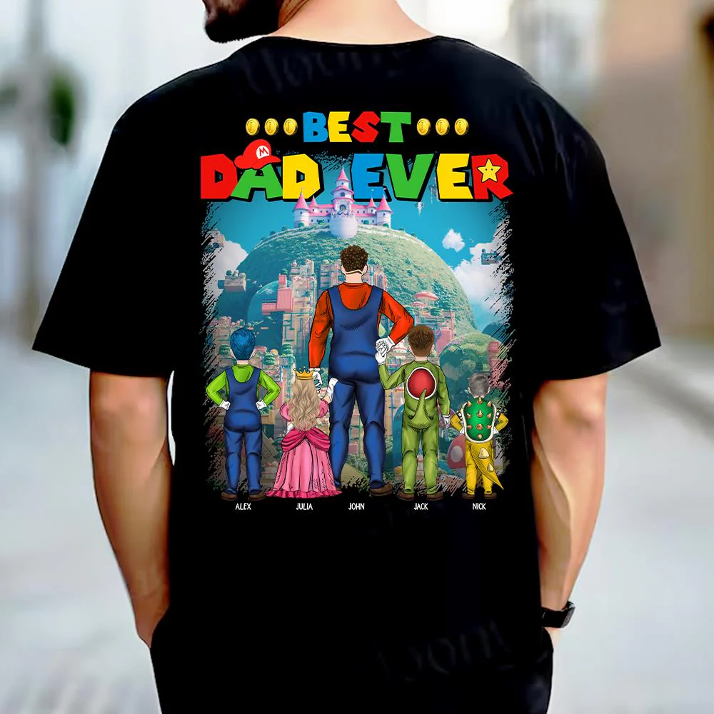 Personalized Super Daddio Shirt. Super Dad Shirt. Best Dad Ever. Father's Day Gift - necksoother