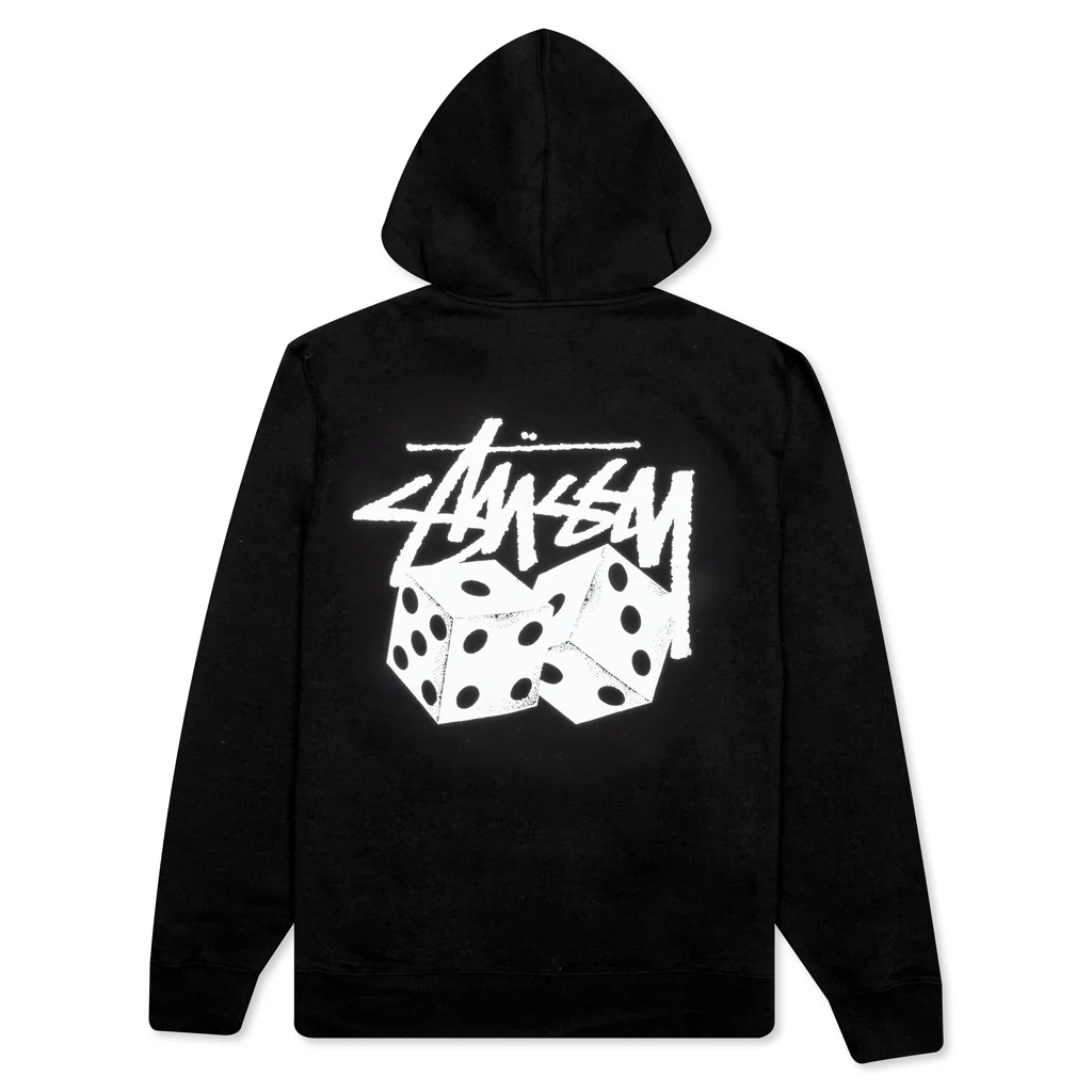 Pair of Dice Hoodie - Black - necksoother