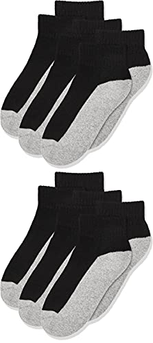 Jefferies Socks Boys 2-7 Seamless Sport Quarter Half Cushion 6 Pack Socks - necksoother