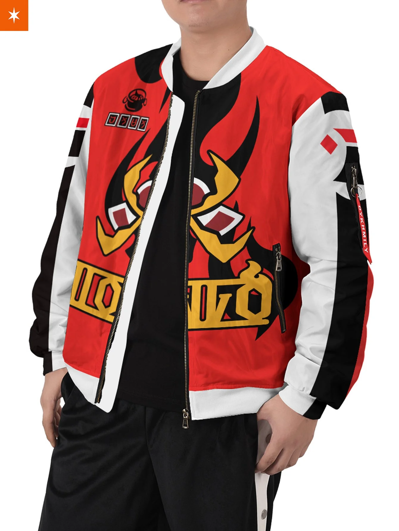 Poke Fire Uniform Bomber Jacket - necksoother