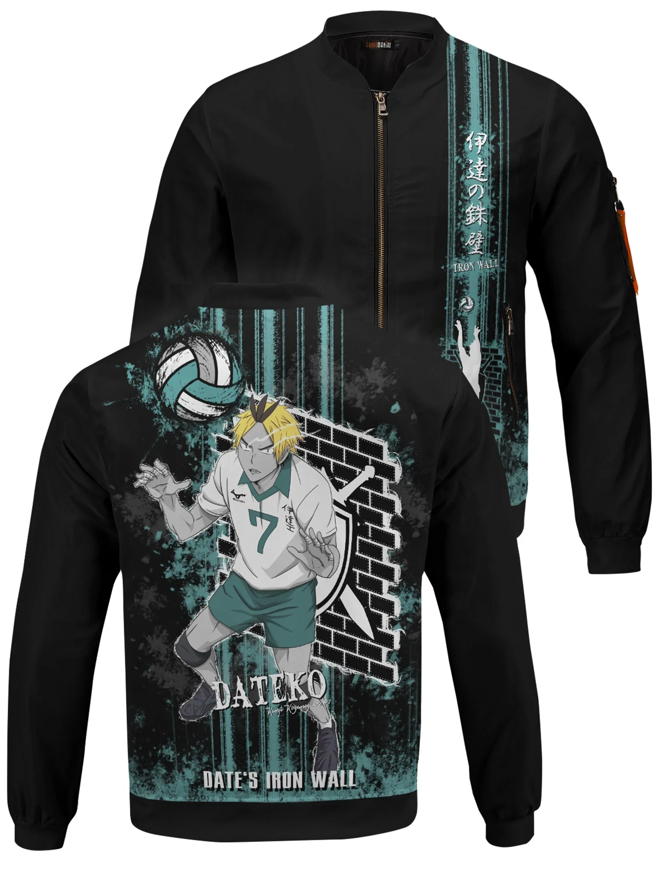 Kanji Spirit Bomber Jacket - necksoother