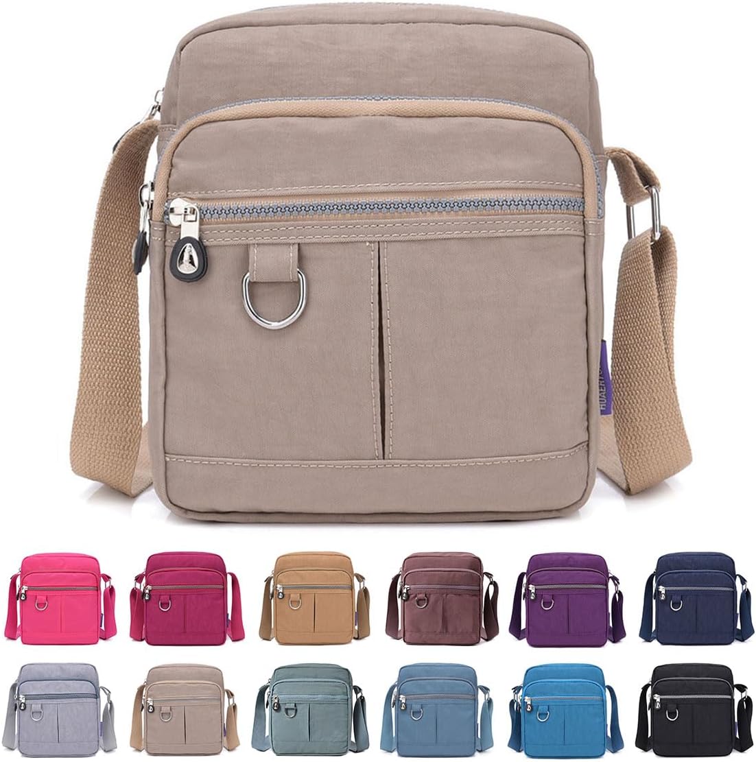 Crossbody Bag Purse For Women Nylon Waterproof Shoulder Handbags Casual Travel Messenger Bag Lightweight Pocketbooks - necksoother