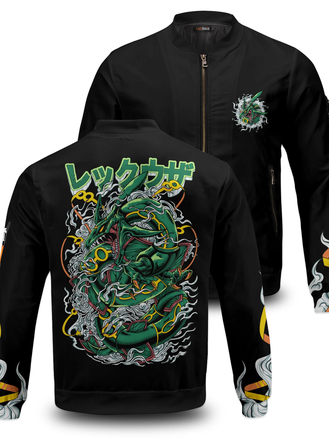 Poke Mega Dragon Bomber Jacket - necksoother