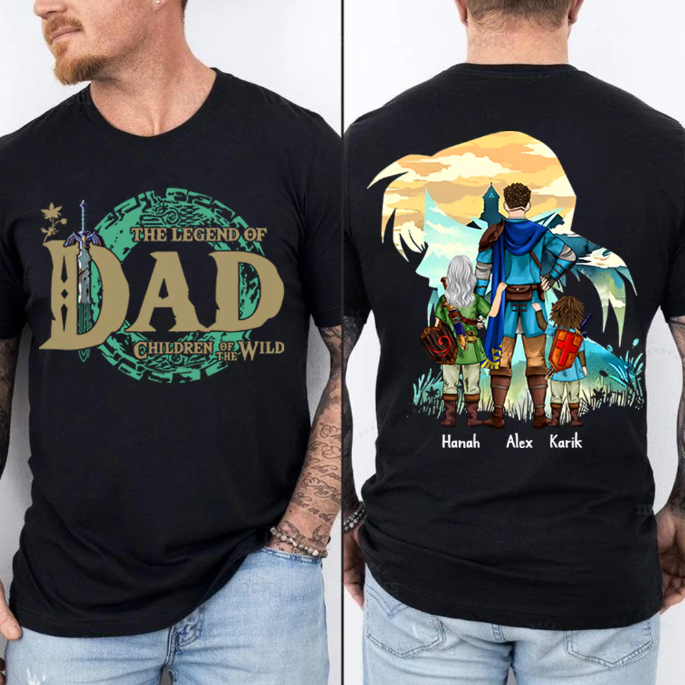 Personalized The Legend Of Dad Zelda Dad Shirt - Father's Day & Birthday Gift For Father Vr4 - necksoother