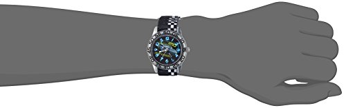 Disney Cars Kids' Kids' Plastic Time Teacher Analog Quartz Nylon Strap Watch - necksoother