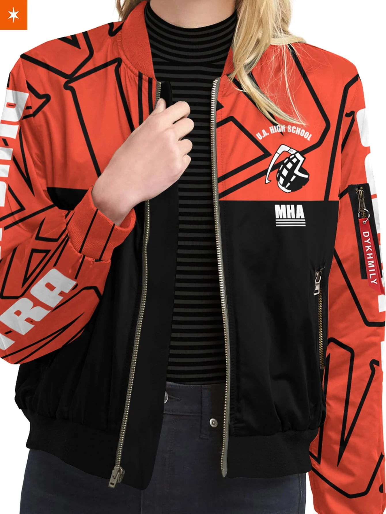 MHA Bakugo Bomber Jacket - necksoother