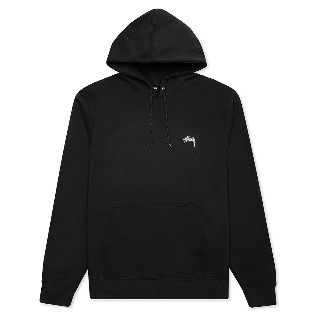 Stock Logo Hoodie - Black - necksoother