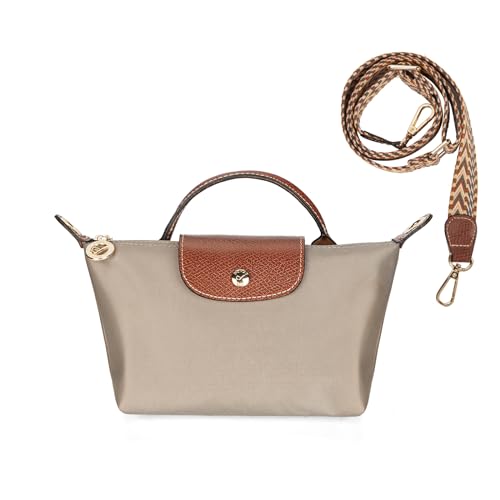 DOMAT Crossbody Bag for Women. Chic Lightweight Purse with Leather Top-handle. Compact Clutch Bag. Shoulder Handbag - necksoother