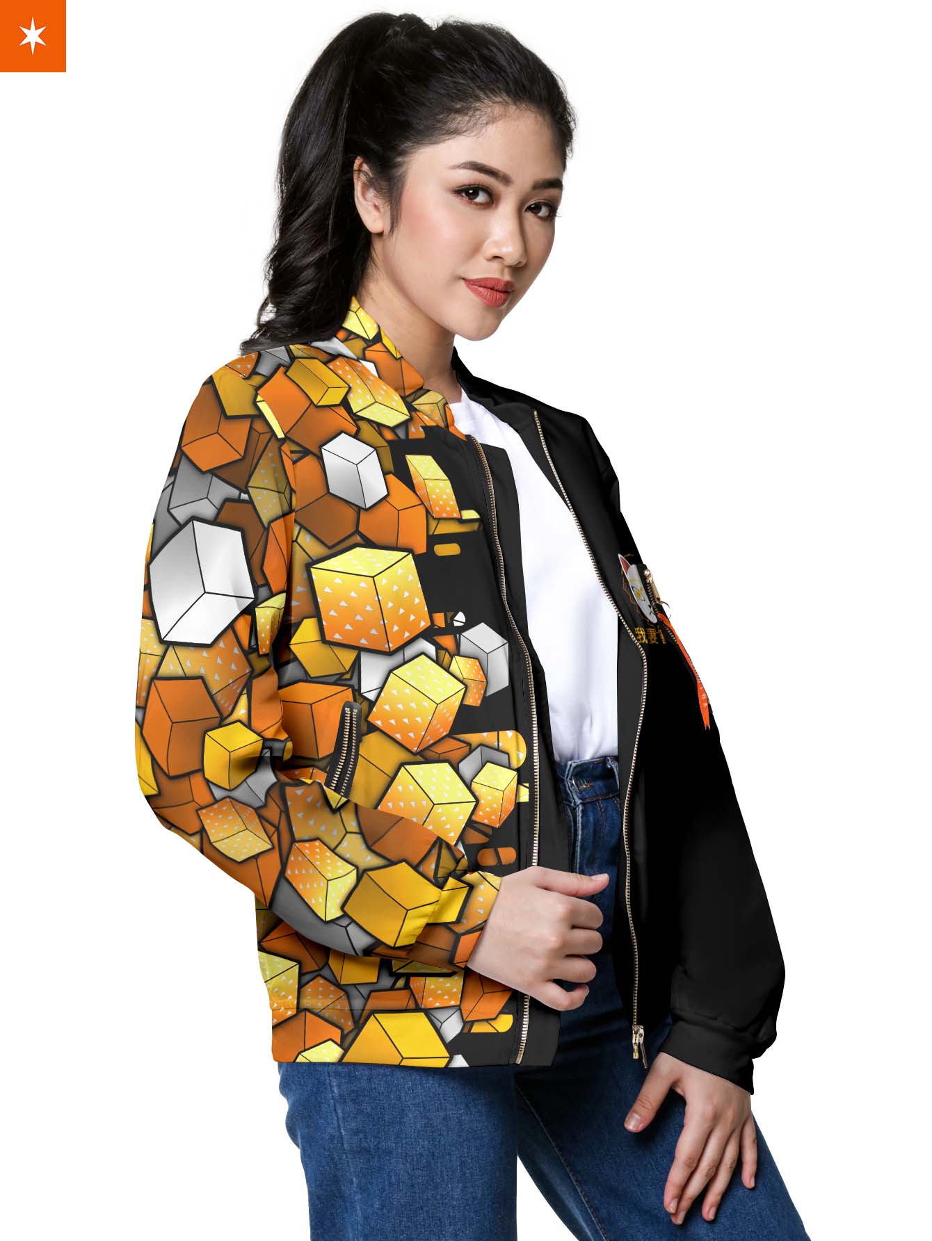 Zenitsu Cube Bomber Jacket - necksoother