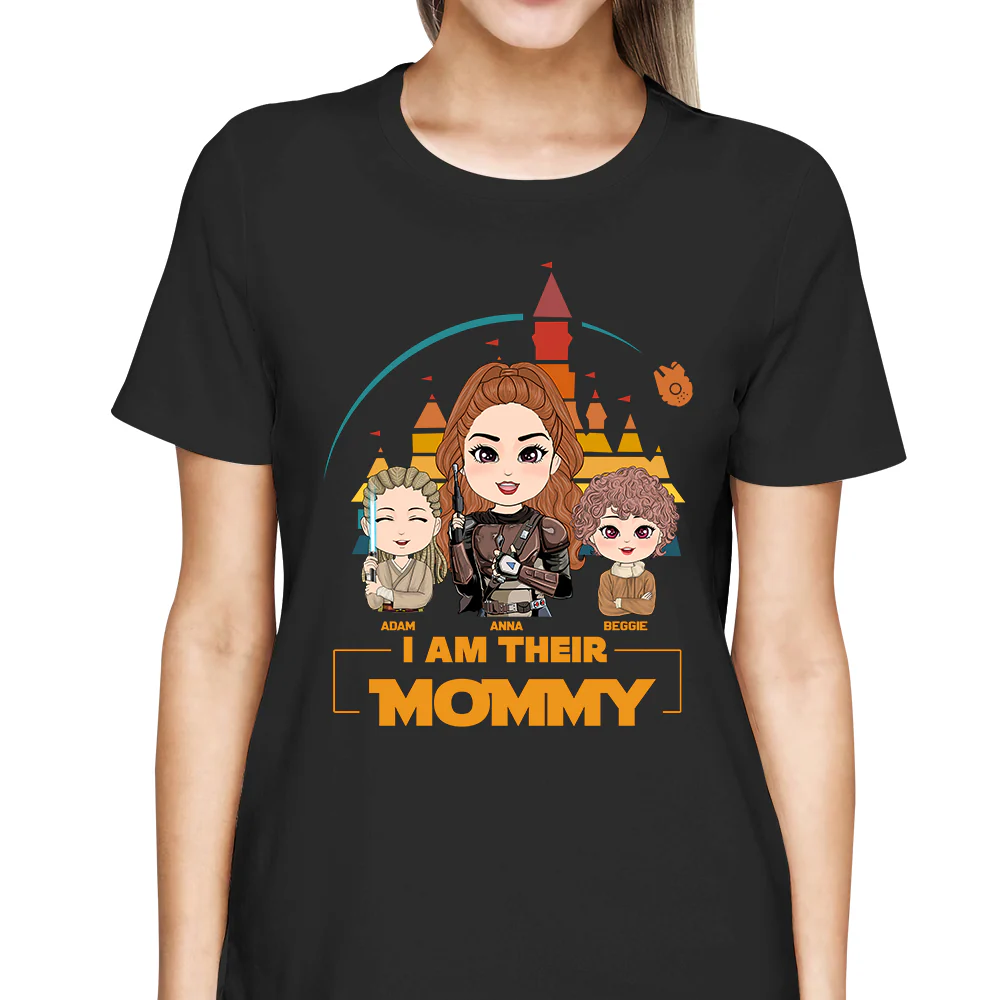 I Am Their Mommy - Personalized Shirt Custom Nickname With New Kids Gift For Dad Mom - necksoother