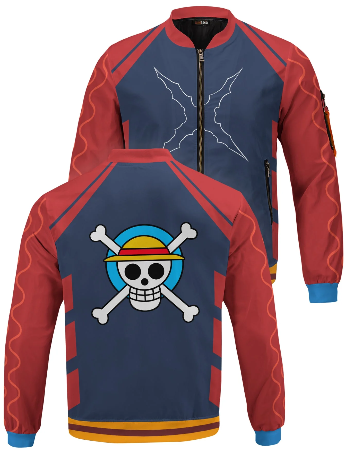 Straw Hat Jersey Bomber Jacket - necksoother