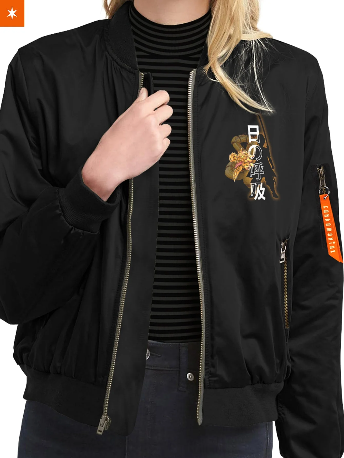 Mecha Tanjiro Bomber Jacket - necksoother