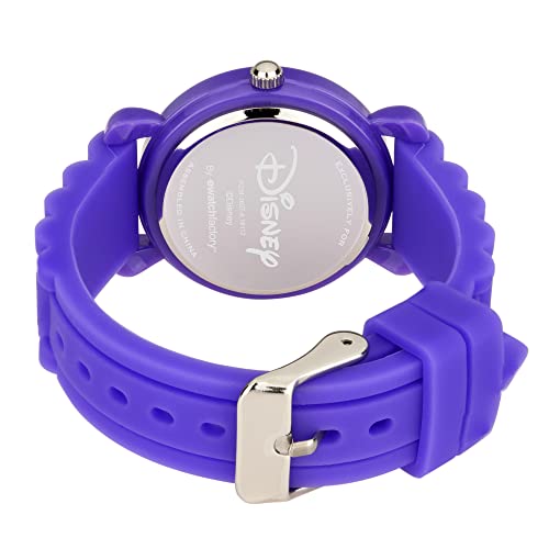 Disney Frozen Kids' Plastic Time Teacher Analog Quartz Silicone Strap Watch - necksoother