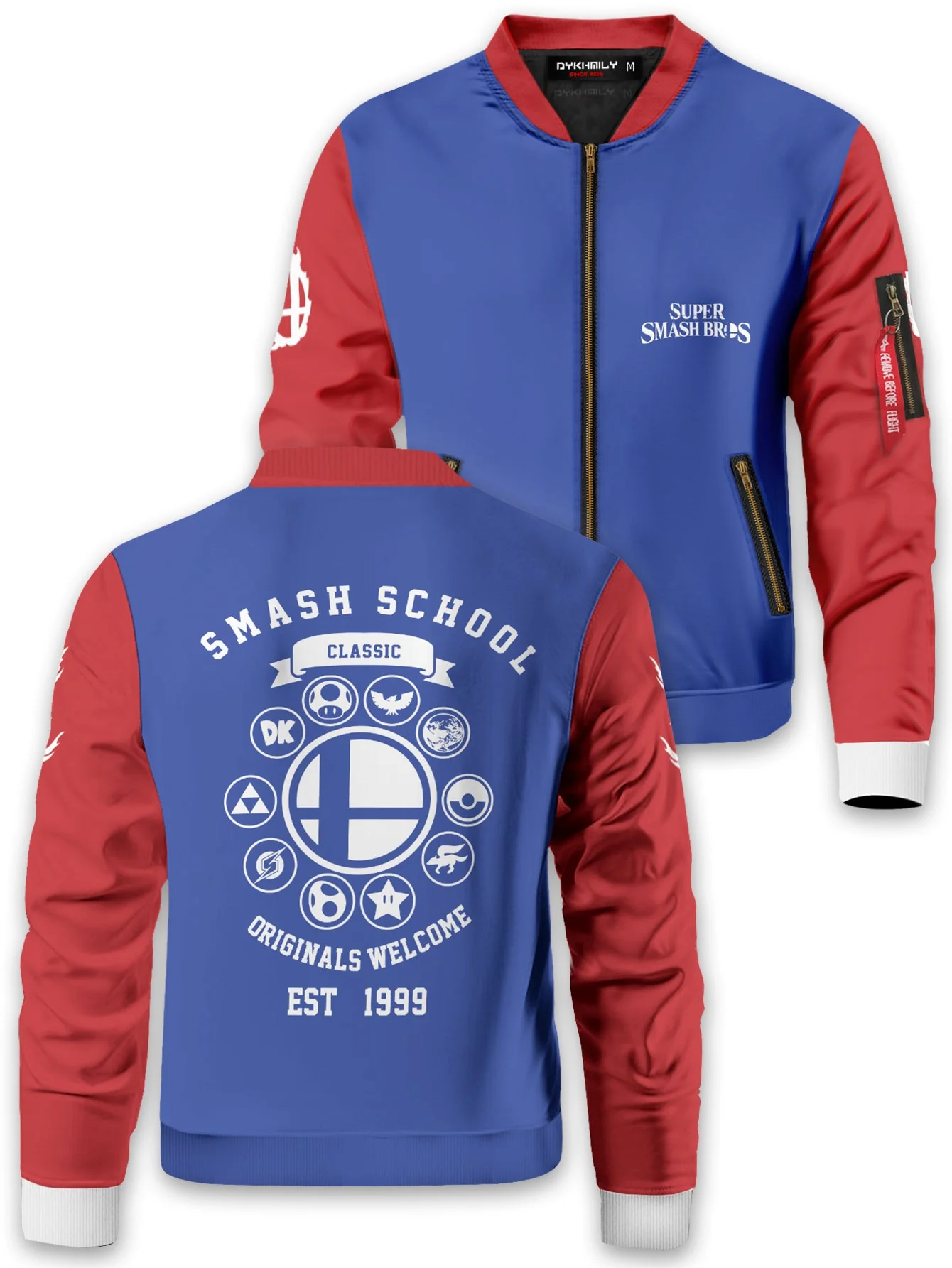 Smash Bros School Bomber Jacket - necksoother